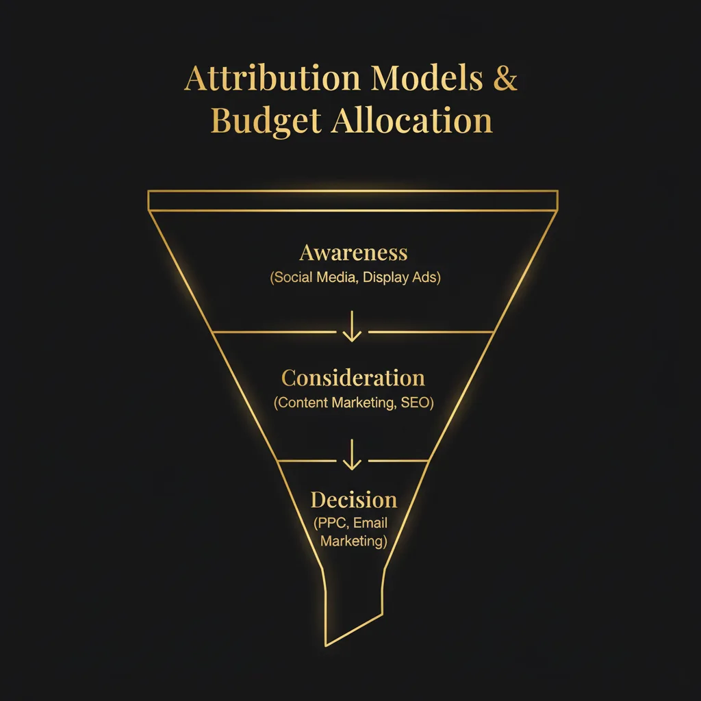Attribution model diagram for UAE digital marketing