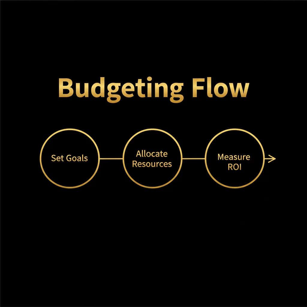 Infographic showing digital marketing budget flow across UAE channels