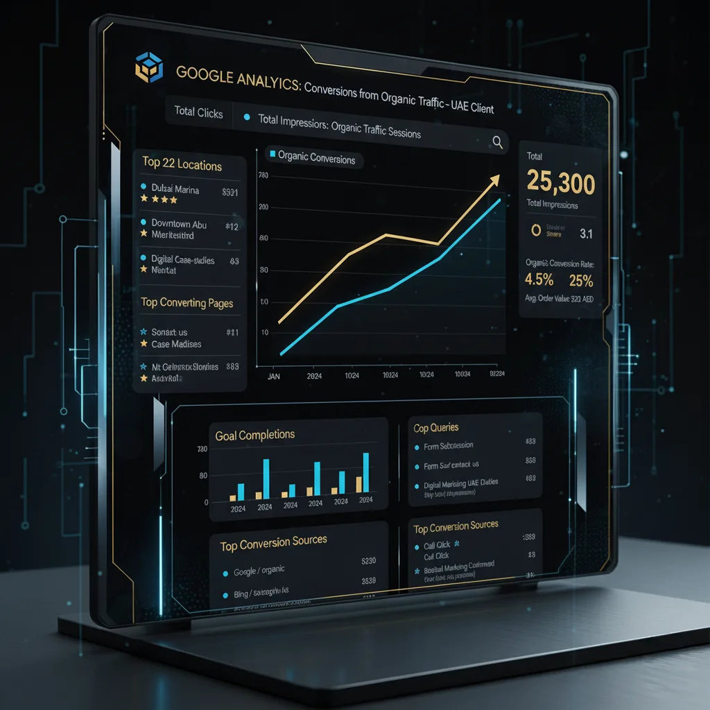 Google Analytics conversions from organic traffic