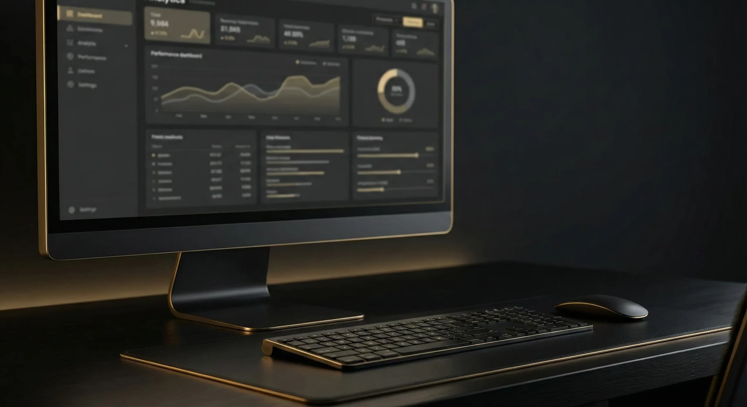 Analytics dashboard scene showing tracking and lead attribution for WhatsApp funnels in the UAE
