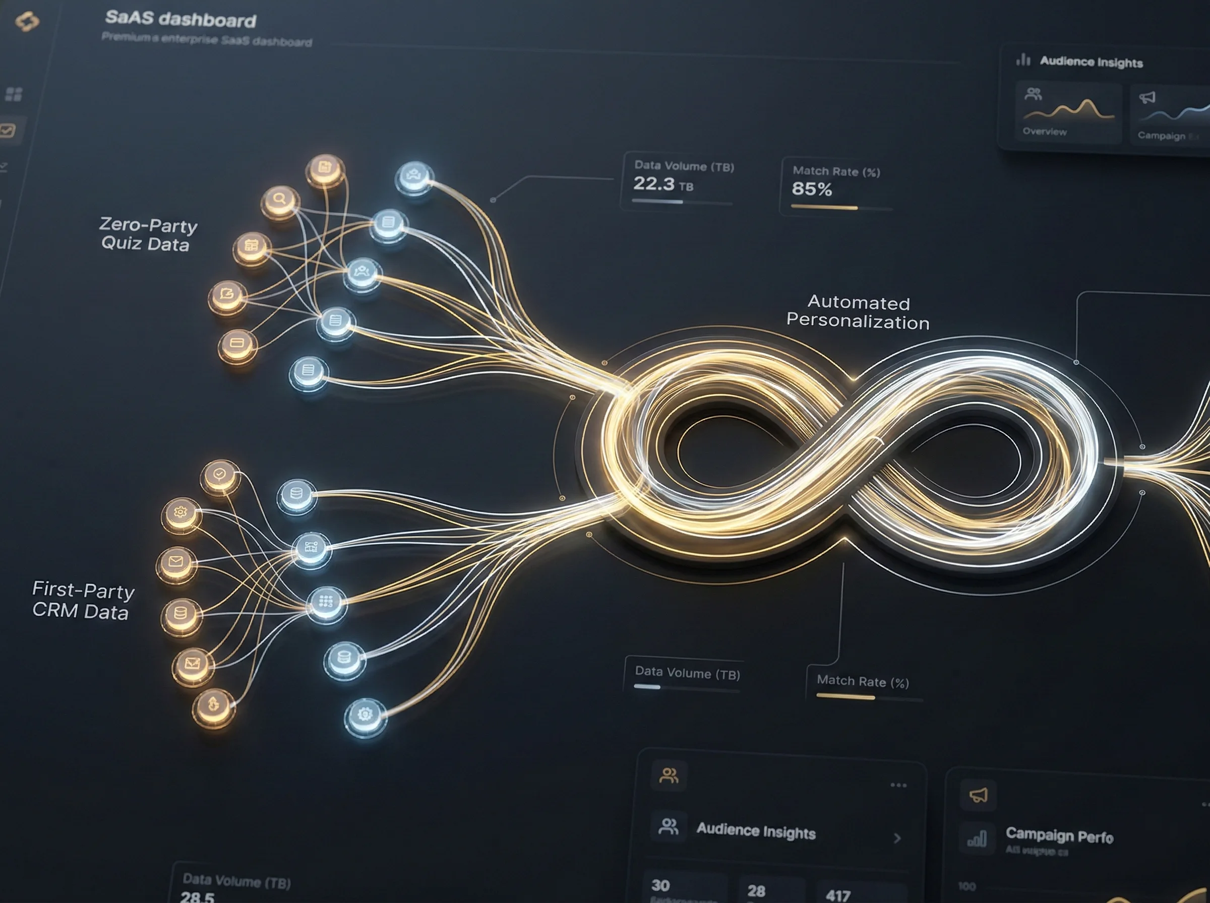First-party data visualization diagram — UAE digital marketing personalization 2026