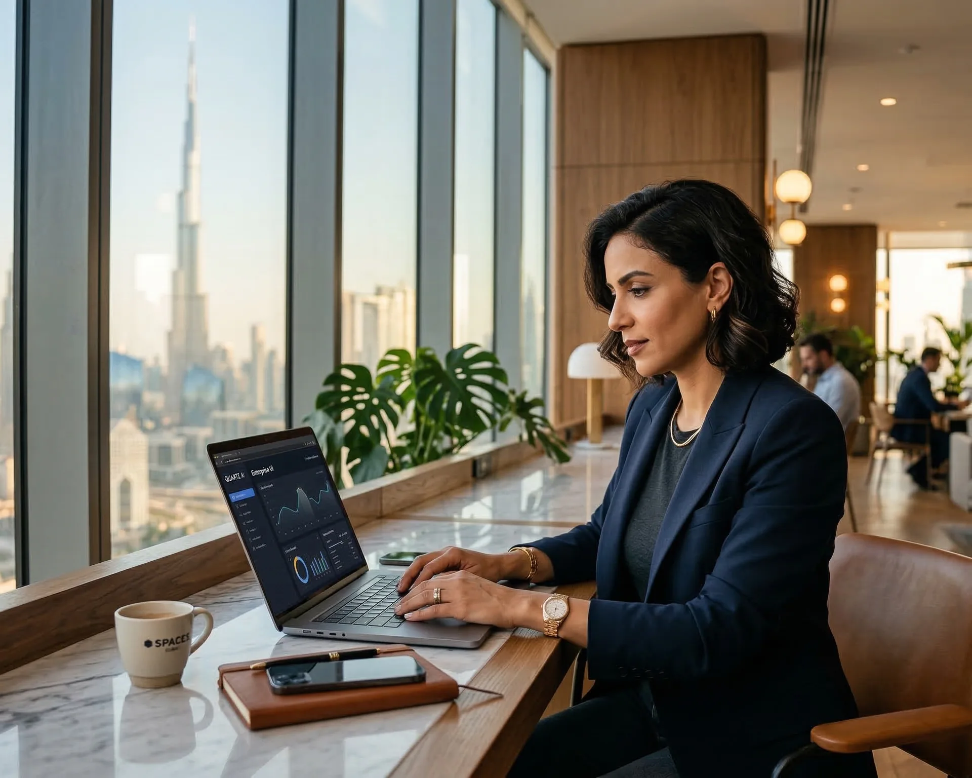 SaaS founder setting up software business in UAE free zone office