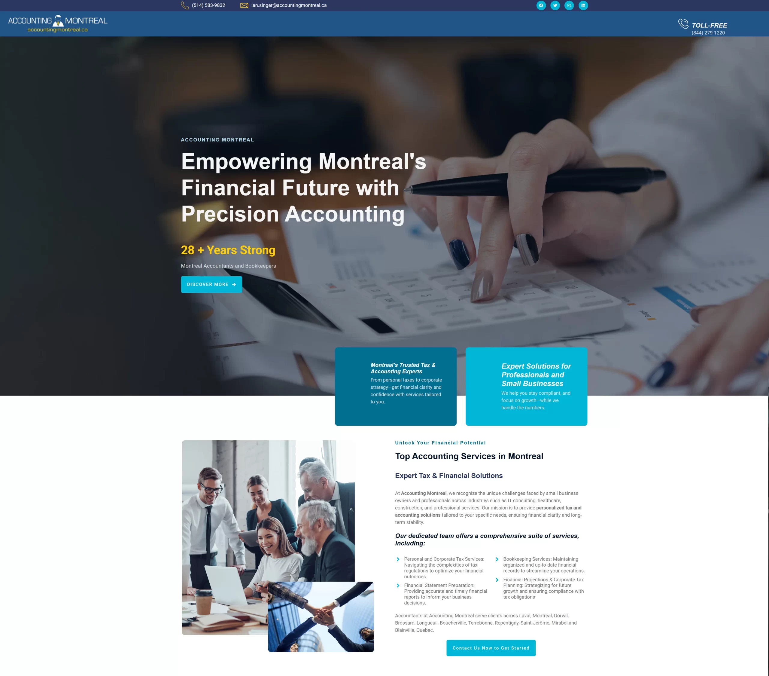 Accounting Montreal website