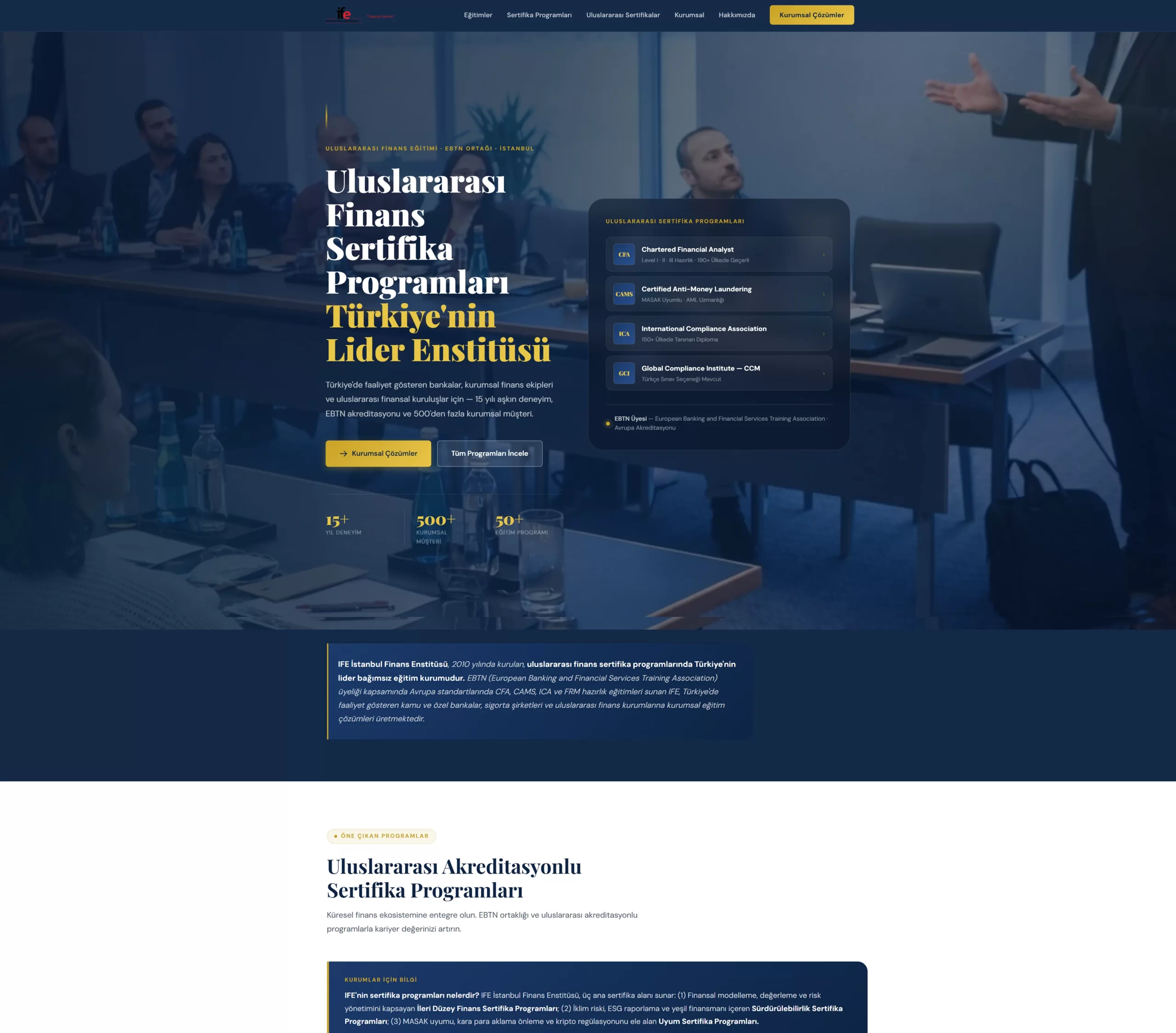 IFE Istanbul website