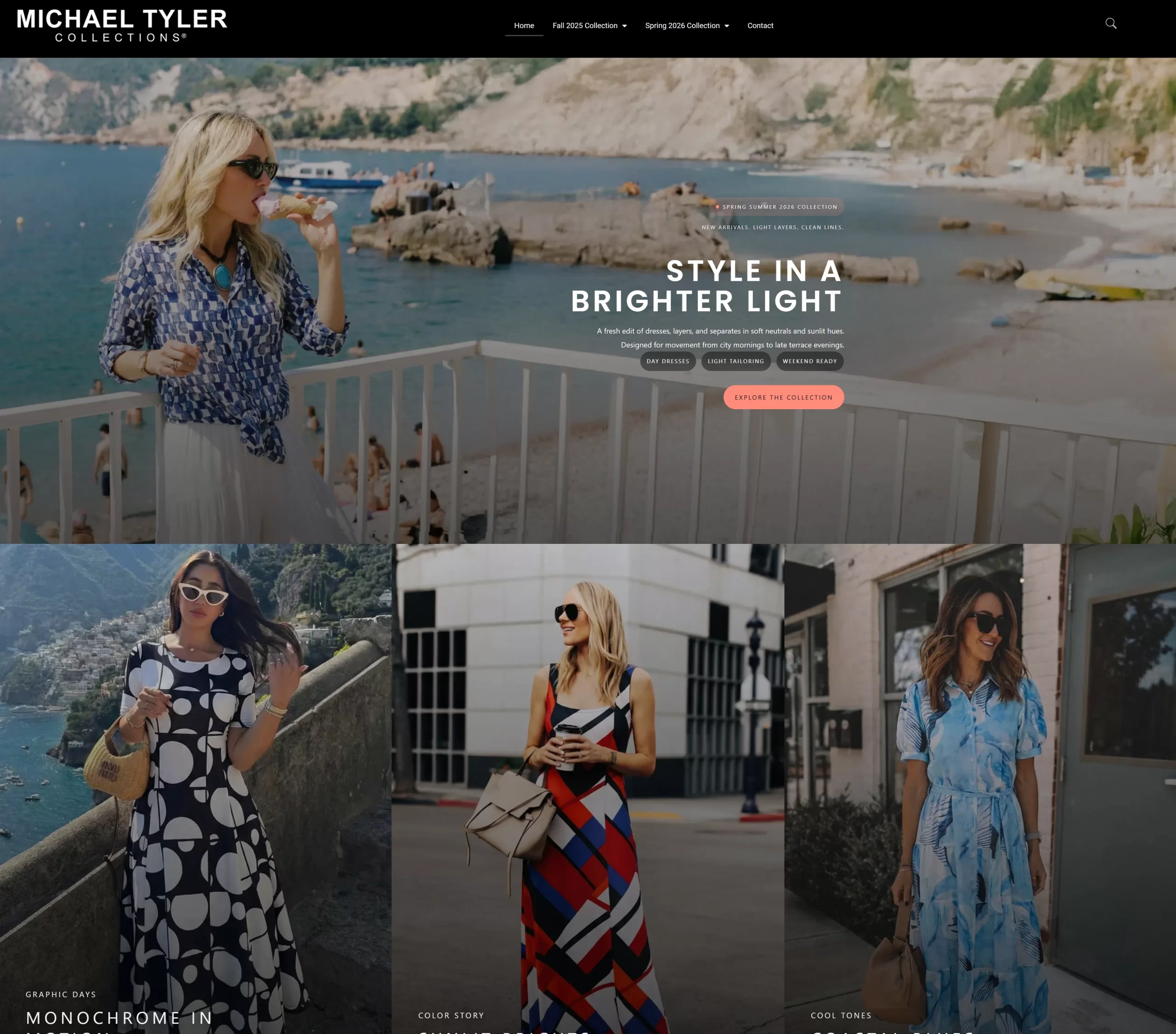 M. Tyler fashion website
