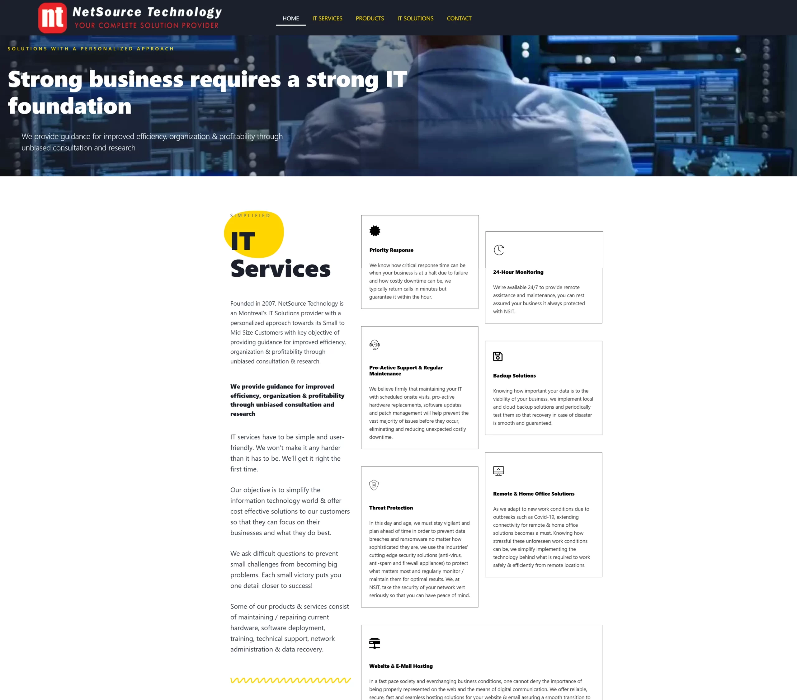 NSI Technology website