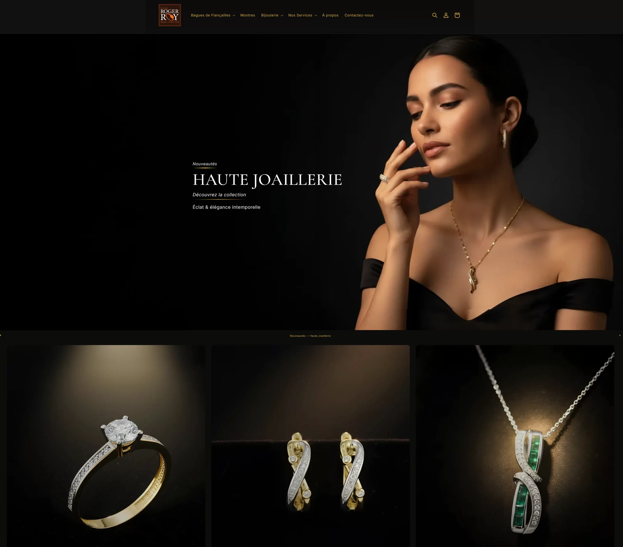 Roger Roy jewelry website