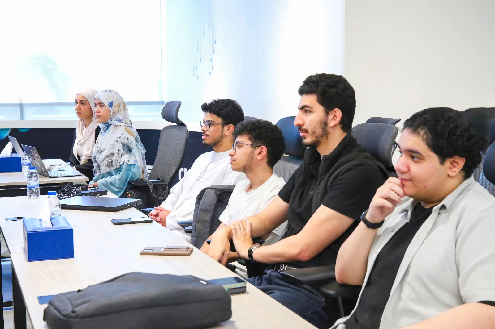 Participant viewing their first AI-generated social media copy