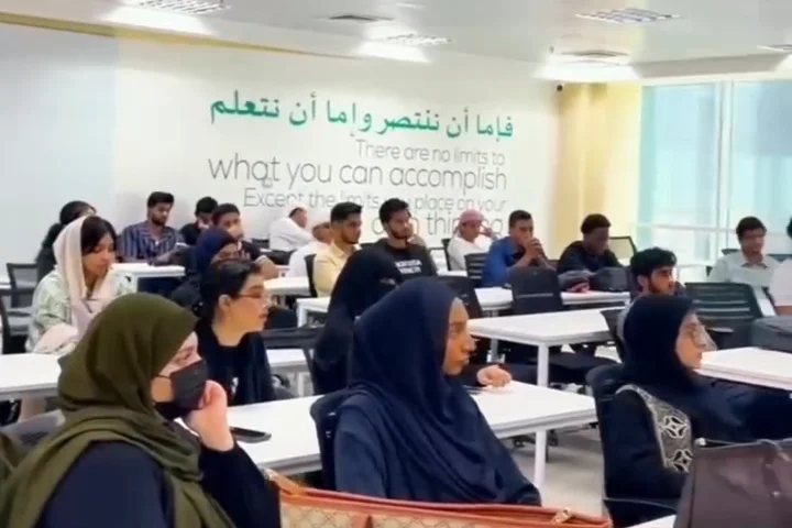 Kaan Bozoglu presenting Mastering Digital Marketing in the AI World at Superior University RAK Campus, September 2026